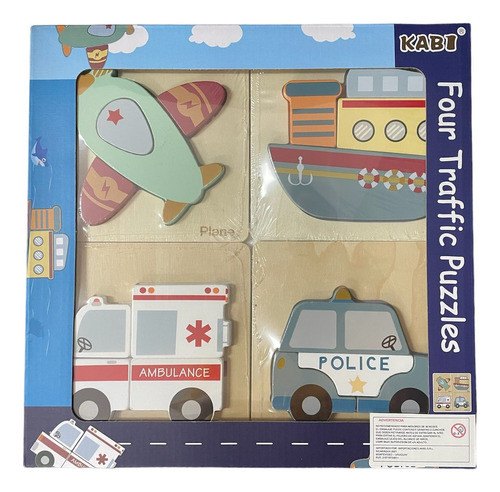 Set 4 Puzzle Transporte (ak0105) 0