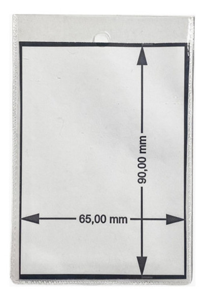 500 Bolsillos Credencial 70x105  Con Perforacion 0