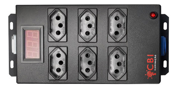 4x Régua 06 Tomadas Entrada E Saida Powercon Cbi 4kw S/ Cabo 1