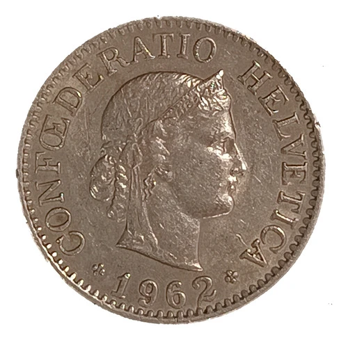Suiza 10 Rappen 1962 Excelente Km 27 1