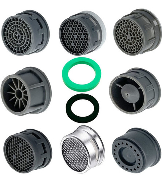 8 Pcs. De Aireadores De Griferia Con Juntas, Baño Cocina - C 0