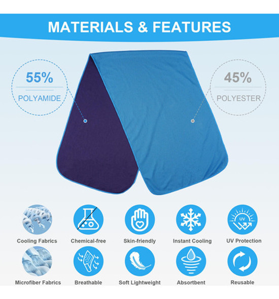 Toallas Refrescantes U-pick Bulk De Microfibra Transpirable 1