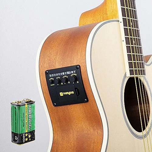 Vangoa Paquete De Guitarra Eléctrica Acústica Tamaño 3/4 Jun 1