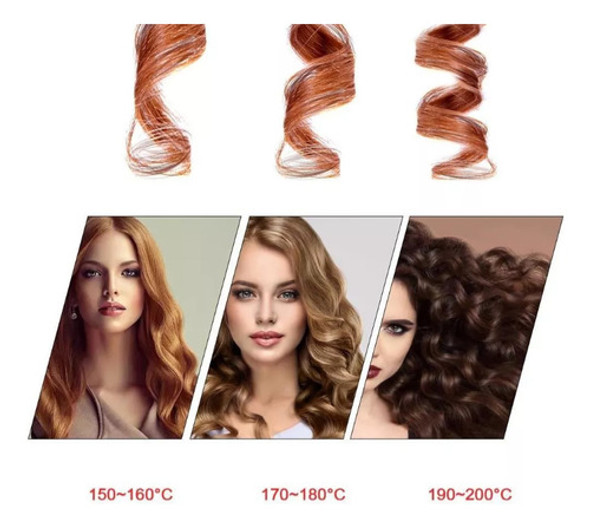 Rizador De Pelo Automático Cerámica Recargable 200 °c 1