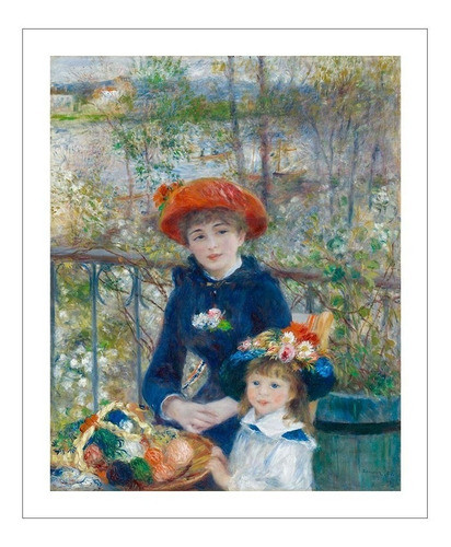 Lamina Fine Art Dos Hermanas En La Terraza Renoir 57x72 Myc 0
