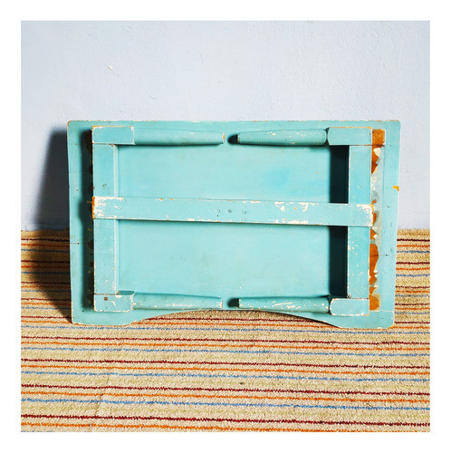 Bandeja Desayunador Plegable Vintage De Madera 1