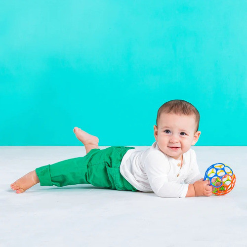 Pelota Plastica Flexible Suave Bebe Bright Starts 10340 1