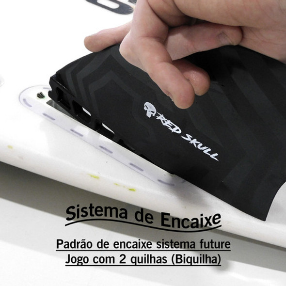 2 Quilha Future Biquilha Laterais Surf Prancha Fish + Chave 1