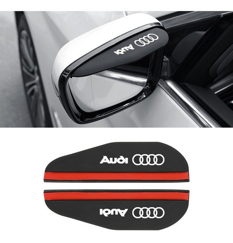 Visera Antigoteo Retrovisor Audi 2 Piezas  Goma Sil Adh3m 1