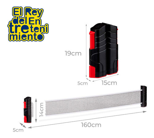 Set Ping Pong Profesional Red +4 Paletas +6 Pelotas - El Rey 1