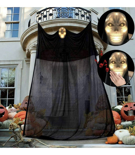Cortina Fantasma Gigante Decoración Halloween Guirnalda 1