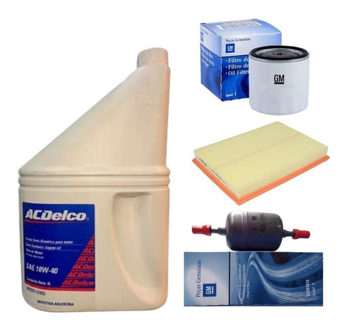 Kit Filtros Chevrolet 100% Corsa Ii 1.8 +aceite Semi Acdelco 0
