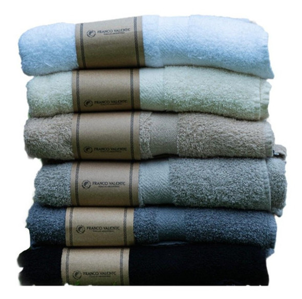 Set X 4 Juego Toallas Y Toallon Franco Valente 400 Gr 0