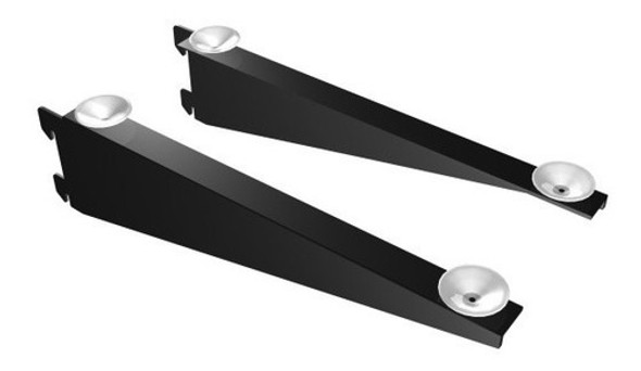 Suporte Cremalheira Preto Prateleiras De 40 Cm - 2 Unidades 1