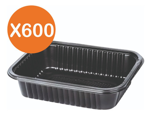 Bandeja Descartable Negra Pesada 105 Micro - Delivery X600 1