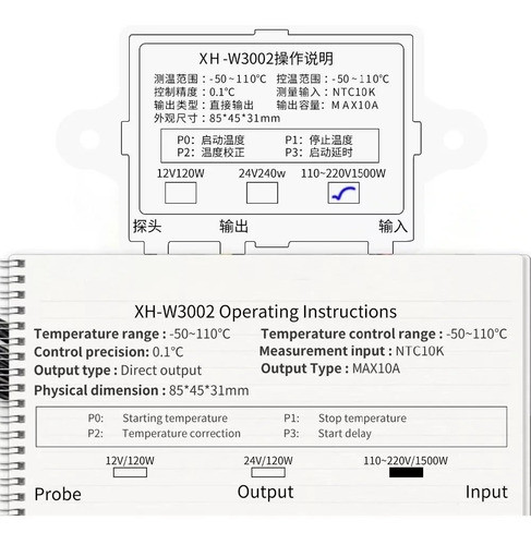 Termostato Digital W3002 110v/220v - Chocadeira Estufa Cerva 1