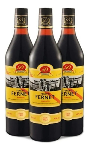 Fernet-fenetti. Dubar 900ml - 3unidades. 0
