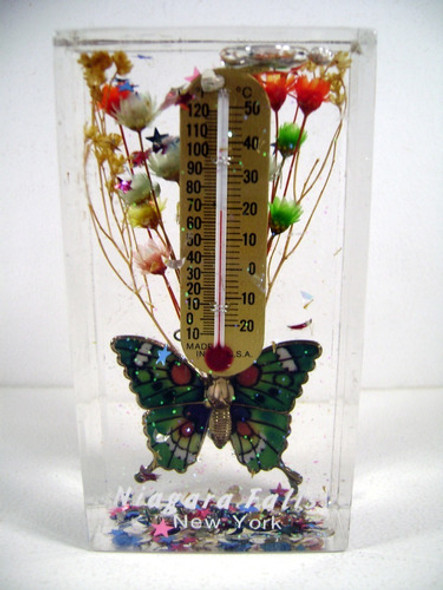 Niagara Falls Adorno Termometro Agua Nieve Mariposa Boedo 0