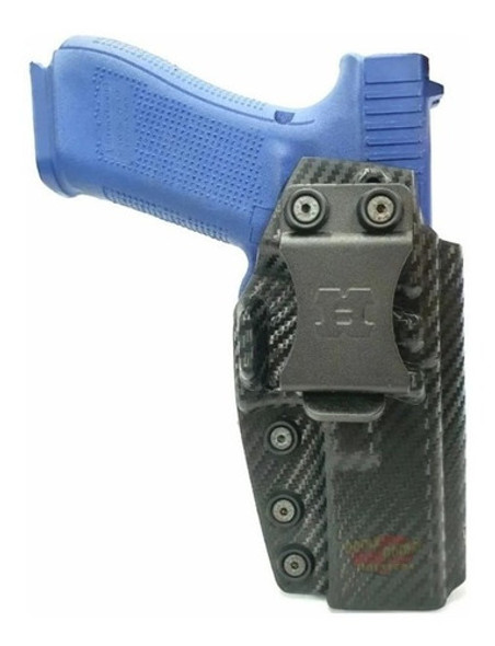 Funda Pistolera Tactica Interna Kydex Carbono Glock 17/18 1