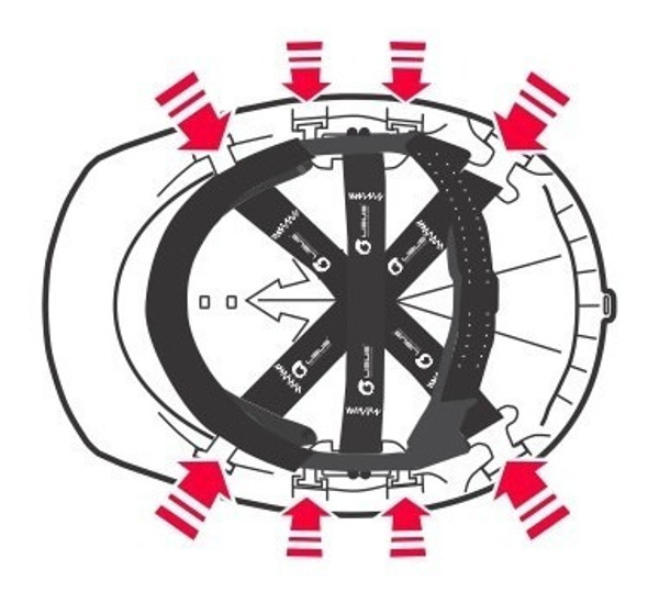 Casco Protector Con  Arnes - Milenium Verde $ 1