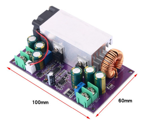 Modulo Step Up Boost Step Down Buck Dc-dc 12-75v 25a 600w 1