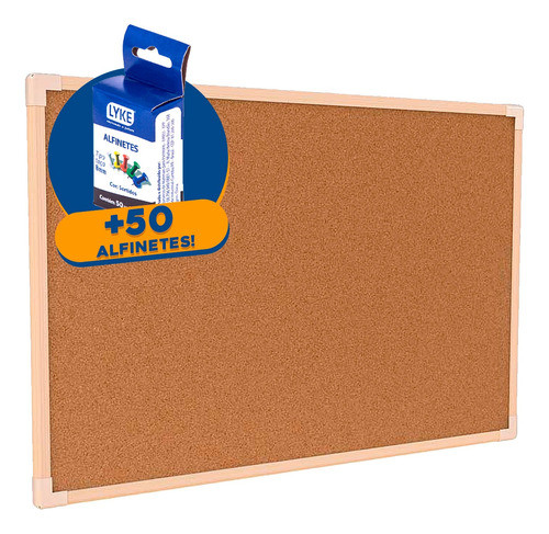 Lousa Cortiça Grande Anotações Planejamento 100x70 Alfinetes 0
