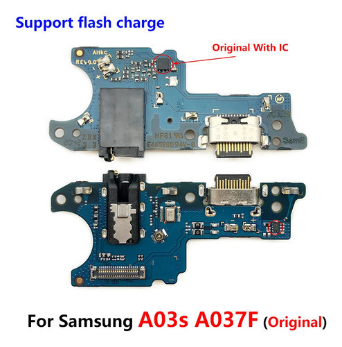 Conector De Carga Placa Flex Compatível Galaxy A03s (a037) 1