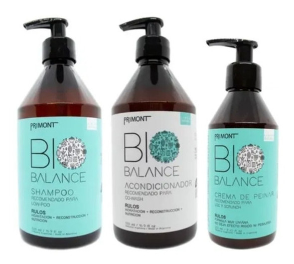 Shampoo, Acondicionador Y Crema Para Pelo Con Rulos Primont 0