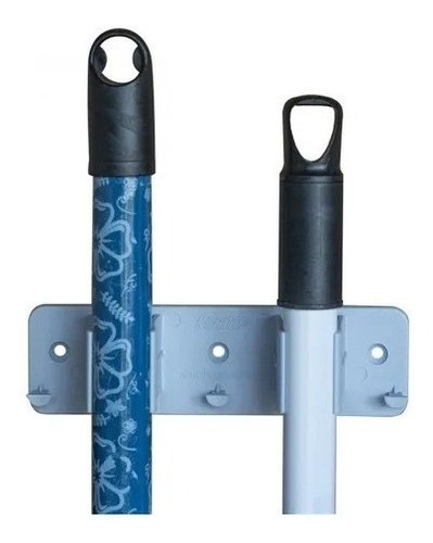 Escobero Plástico Doble Sporte Escoba No Incluye Tornillos 0