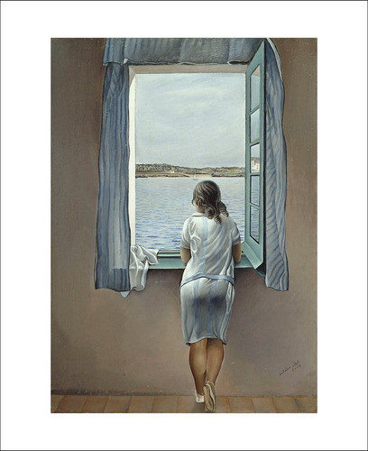 Lamina Fine Art Muchacha En La Ventana Dalí 60x80 Cm Myc 0