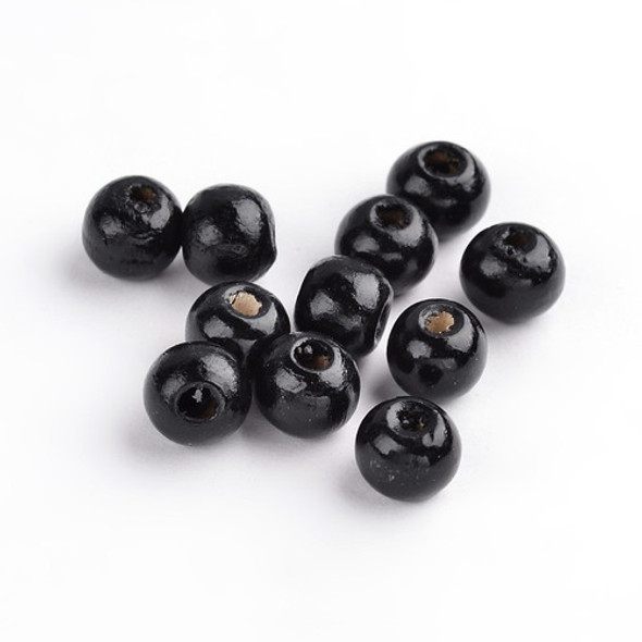 Cuentas De Madera 8mm Negra (precio Por 20 Gramos) 0
