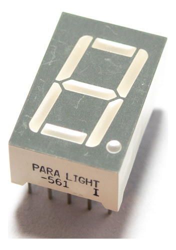 20 Displays 7 Segmentos .56 Catodo Comun Rojo Super Brillo 0