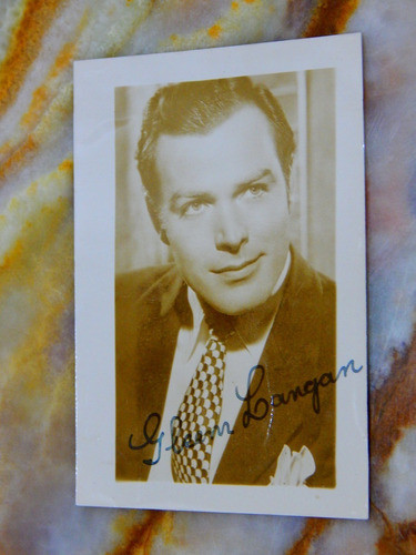 Glenn Langan - Fotografia Firmada Original Autografiado 0