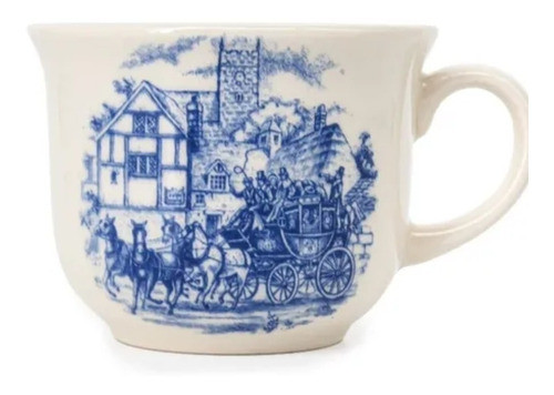 Taza Te C/ Plato Loza Imitación Cena Inglesa 1