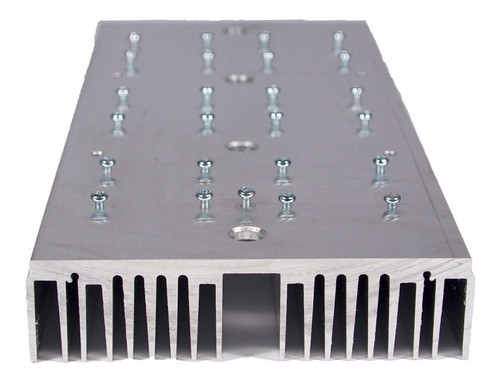Disipador Aluminio 300w - Led Cob 13,5 X 30 Cm Mecanizado 0