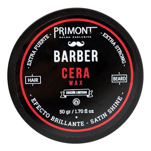 Primont Barber Cera Wax Extra Fuerte Efecto Brillo Pelo 0
