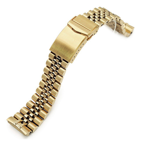 Correa De Reloj De Color Dorado Ip Completa De 0.866 in Co. 0