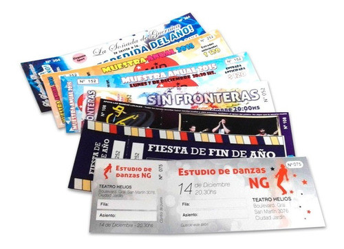 Impresion 1000 Entradas 14x5 Numeradas Y Troqueladas 1