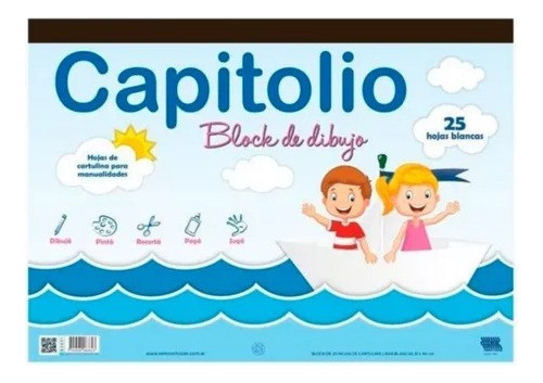 Repuesto Block  De Dibujo Nº4 Color Blanco X 24 Hojas 0