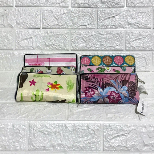 Kit 3 Sacos Reutilizáveis Dobráveis Com Mini Saco De Zíper M 1