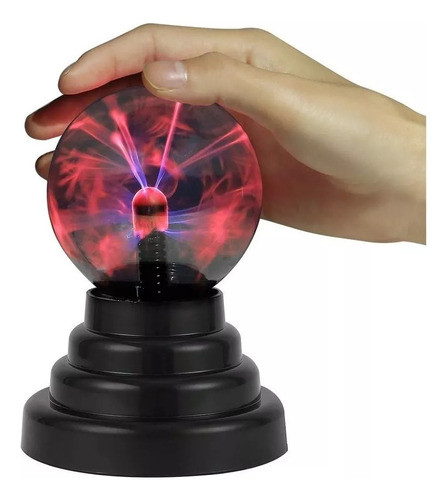 Bola Luz Lampara Plasma Tesla Rayos Velador Usb O A Pilas Tk 1