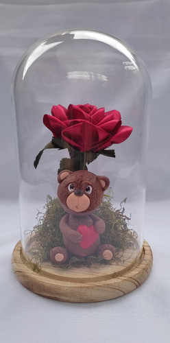 Regalos San Valentín!!!cúpula De Vidrio Con Osito. 0