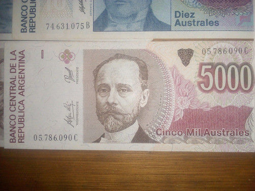 Billetes Argentina Australes Lote X 10 1