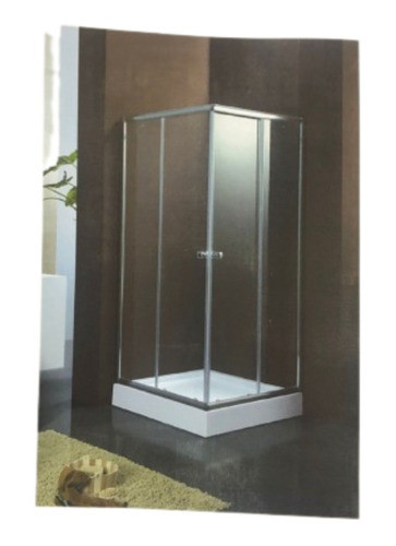Mampara Con Piso Cuadrada Transparente - Quasar Homecenter 1