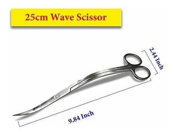 Tijera Ondulada Ac.inox 25cm. Para Mantenimeinto De Peceras 1