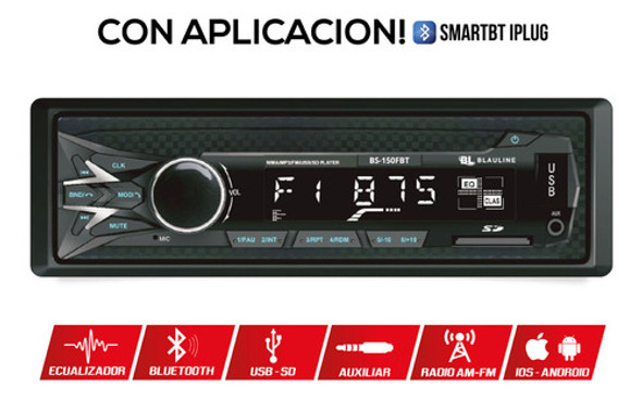 Combo Estereo Bluetooth Usb Radio Par Parlantes 4 Pulgadas 1