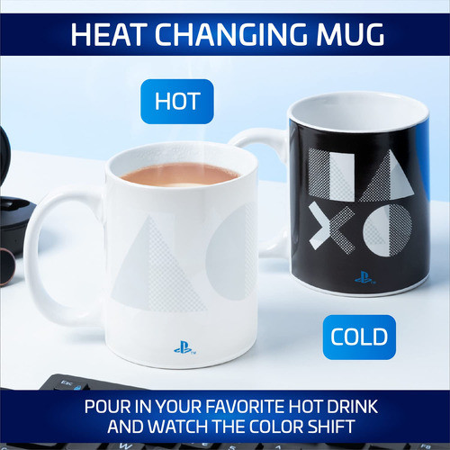 Paladone Taza De Cambio De Calor Playstation 5 Mercancía Con 1