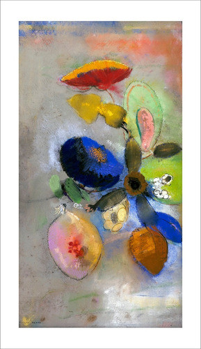 Lamina Fine Art Flores 4 Odilon Redon 52x90 Cm Myc Arte 0