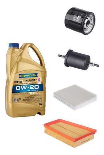 Kit Filtros Y Aceite 0w20 Chevrolet Onix 1.2 1.0 Turbo 0