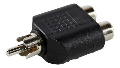 Adaptador Plug Rca Macho Mono / Rca X2 Hembra Mono Plás X100 0